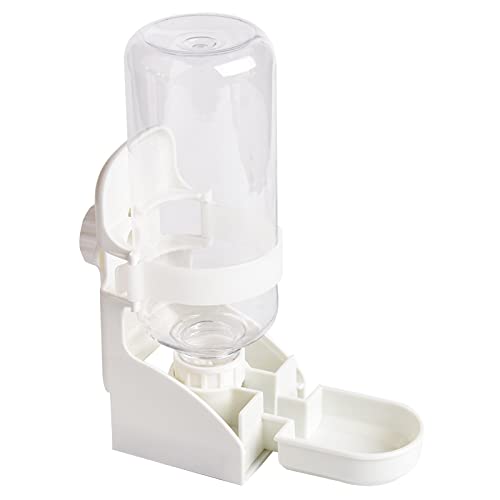 Wasserflasche 480 ml Hängender automatischer Spender Feeder für Wasserflasche kein Tropfen für Käfig mit Ständer leise von jiingekk