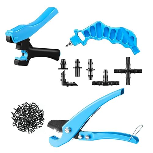 jiingekk 2-in-1-Lochstanzer, Rohrschneider und 115-teilige Bewässerungsstopfen, Rohrlochstanzer, Zubehör, Bewässerungsstopfen-Set jiingekk 2-in-1-Lochstanzer, Rohrschneider und 115-teilige Bewässerungsstopfen, Rohrlochstanzer, Zubehör, Bewässerungsstopfen-Set von jiingekk
