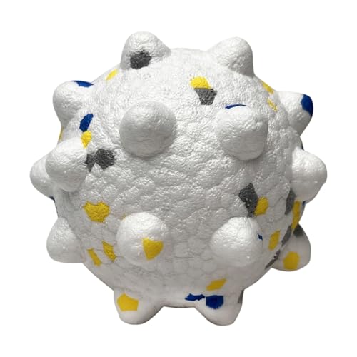 jiingekk Bouncy Pet DogChew Spielzeug mit strukturierten Oberflächen zur Zahnsteinentfernung und zum Apportieren im Freien, Gummiball jiingekk Bouncy Pet DogChew Spielzeug mit strukturierten Oberflächen zur Zahnsteinentfernung und zum Apportieren im Freien, Gummiball von jiingekk
