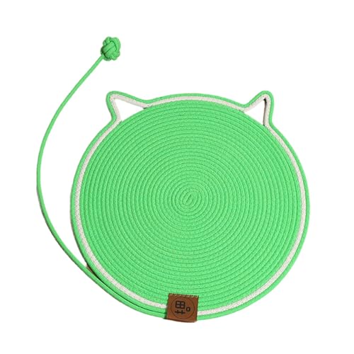 jiingekk Doppelseitiges Katzen-Pad mit interaktivem Spielzeug, dicke Katzenkratzmatte für Bett oder Wand, runder Kratzbaum von jiingekk