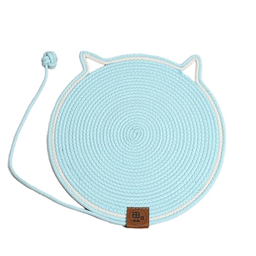 jiingekk Doppelseitiges Katzen-Pad mit interaktivem Spielzeug, dicke Katzenkratzmatte für Bett oder Wand, runder Kratzbaum von jiingekk