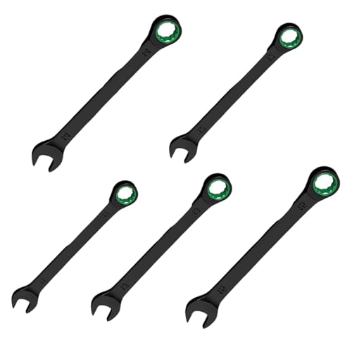 jiingekk Fortschrittlicher Doppelend-Ratschenschlüssel mit verlängerten Drehmomenten Hebelgriffschlüssel Professionelle Mechaniker-Werkzeug-Set Ratschenschlüssel-Set Industrie von jiingekk