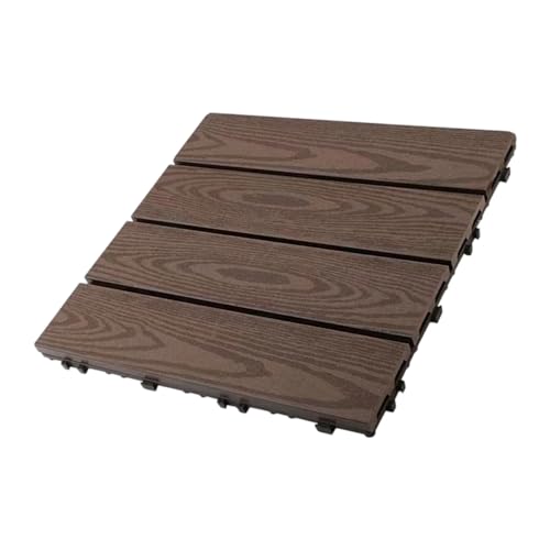 jiingekk Realistische Holzmaserung Bodenbelag Platte Schwerer Typ 500kg Tragfähigkeit Schnellmontage Terrassen Deck Fliese Hohe Tragfähigkeit Outdoor Fliese von jiingekk