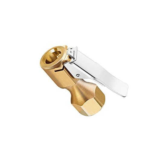 jiingekk Reifenfüllfutter, 1/4 Zoll Luftfutter, robuste Befestigung, offener gerader Reifen mit Clip für Kompressor von jiingekk