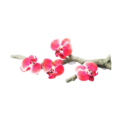 jiingekk Reptilien Rebe Saugnapf Aquarien Dekoration lebensechte Kletterrebe für Eidechsen Künstliche Reptilien Kletterzweig von jiingekk