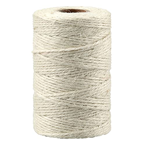 jijAcraft Jute Schnur Farbig Bastelschnur Garten Kordel Dekokordel 2mmx100M, für DIY, Kunsthandwerk, Gartenarbeit, Geschenke Verpackungs (Beige) von jijAcraft