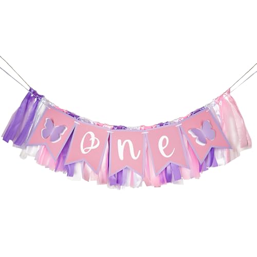 jijAcraft One Hochstuhl Banner, Rosa Lila One Hochstuhl Banner, Baby Mädchen First Geburtstags Banner Girlande, Beste Prinzessin Foto Requisiten für Babys 1st Birthday Party Deko jijAcraft One Hochstuhl Banner, Rosa Lila One Hochstuhl Banner, Baby Mädchen First Geburtstags Banner Girlande, Beste Prinzessin Foto Requisiten für Babys 1st Birthday Party Deko von jijAcraft