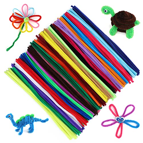 jijAcraft 6MM Bunt Pfeifenreiniger, 30CM Pfeifenputzer zum Basteln, 200 Stück Biegebruchs Chenilledraht für DIY Basteln, Dekorieren jijAcraft 6MM Bunt Pfeifenreiniger, 30CM Pfeifenputzer zum Basteln, 200 Stück Biegebruchs Chenilledraht für DIY Basteln, Dekorieren von jijAcraft