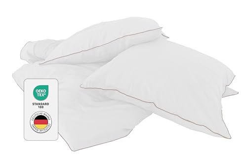 jilda-tex Luxus Premium-Bettwäsche aus Eukalyptus 100% Lyocell Tencel Zertifiziert besonders nachhaltig (Weiß, 1 TLG. 135x200cm) von jilda-tex