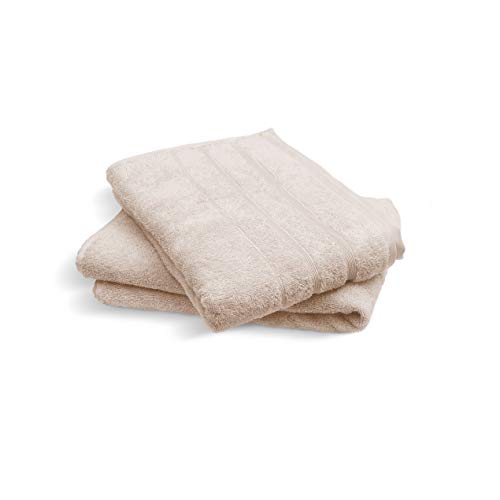 jilda-tex Ocean Safe Handtuch Duschtuch Badematte Set 500GSM 100% Bio-Baumwolle 100% biologisch abbaubar GOTS Cradle to Cradle Gold Fair Wear Foundation (2er-Set Duschtuch (2X 70x140cm), Basalt) von jilda-tex