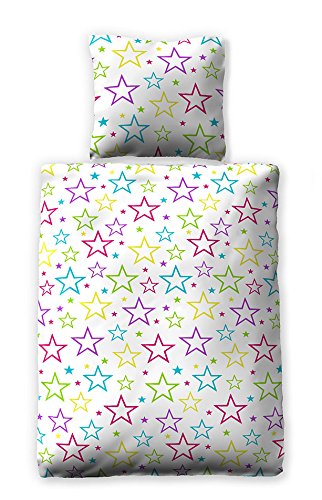 Satinbettwäsche Design Starry Sky (135x200 cm) von jilda-tex