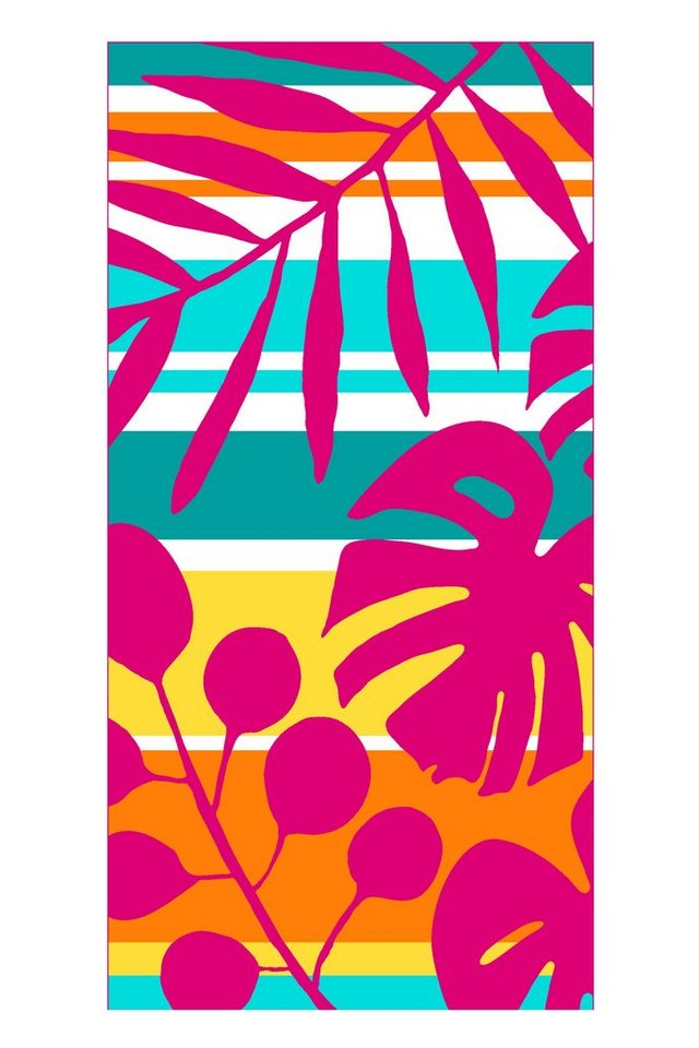 jilda-tex Strandtuch Tropical Summer, mit farbenfrohem Motiv von jilda-tex
