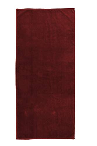 jilda-tex Uni-Strandtuch 100% Baumwolle 80x180 cm Badetuch Strandlaken Handtuch (Rot) von jilda-tex