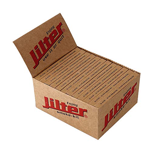 Jilter Smoke-Kit, King Size Slim Papers, Tips und Filter, je 32 Stück pro Heftchen 5 Boxen (60 Heftchen) von jilter