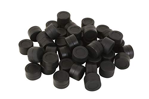 jîmmy 100 Stück Antihaft-Silikon-Behälter, 3 ml, vielseitig verwendbar, Vorratsgläser, Creme-Emulsionsflaschen (schwarz) von jîmmy