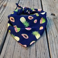 Obst Cocktail Hundehalstuch Weiche Polyester Halsbekleidung von jinastitchhouse
