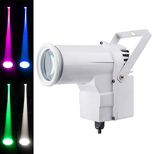 Disco Spot, 12W LED Punktstrahler für Spiegelkugel, Pinspot LED-Licht Spiegelkugel Scheinwerfer(4 in 1 RGBW) von jindaaudio