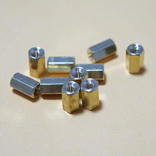 50stk M2.5x5-25mm Hex Kupfer Sechskant Distanzbolzen Abstandsbolzen Abstandhalter Halter Länge=5-25mm spacer Standoff nuts (25mm) von jingtongda