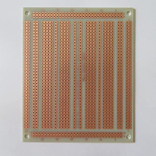 5Stk 11.7x9.6cm 5er Joint Hole FR4 Fiberglass Streifenraster Lochraster Punktraster Veroboard Stripboard Fibreglass FR4 Prototype Paper PCB Platine Leiterplatte Experiment Matrix Circuit Board von jingtongda