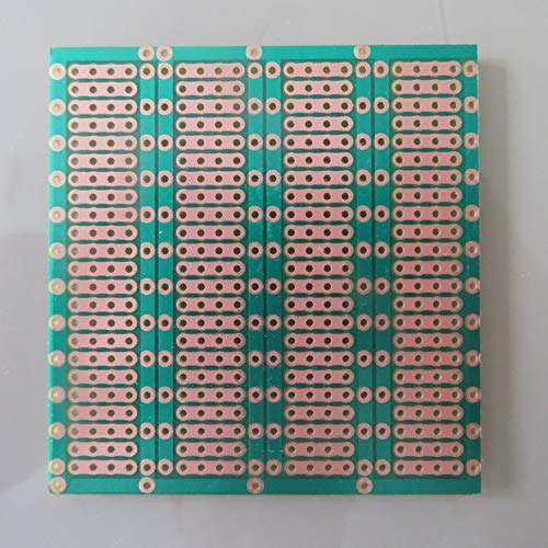 5stk 6.1x6.3cm 4er Joint holes Streifenraster Raster Lochraster Veroboard Stripboard Prototype Paper PCB Platine Leiterplatte Universal Experiment Matrix Circuit Board von jingtongda