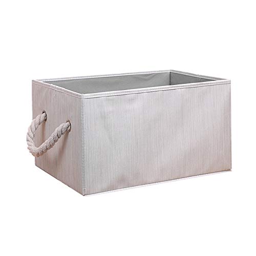 jingxiaopu Boxen Aufbewahrung Aufbewahrungskorb Spielzeug Aufbewahrungskorb Bad Aufbewahrungsbox Kleiderschrank Box Aufbewahrung for Kleidung Aufbewahrung Ivory,29 * 22 * 17 von jingxiaopu