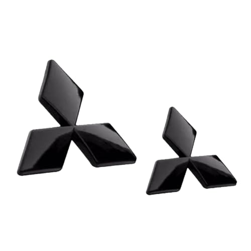 jinhuo 3D Auto Abzeichen für Mitsubishi Space Star 2015-2018 - Frontgrill & Kofferraum Emblem - Wasserdicht & UV-Beständig - Selbstklebend - Präzise Passform mit Einfacher Installation von jinhuo
