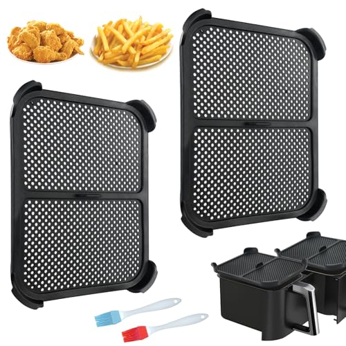 Spritzschutz Ninja Af400eu,Kompatibel Mit Ninja Foodi Max Dual Zone Af400Eu & Af451Eu Heißluftfritteusen Ölschutz-Zubehör Für Air Fryer Accessories Wiederverwendbarer (2 Stück) von jinminamz