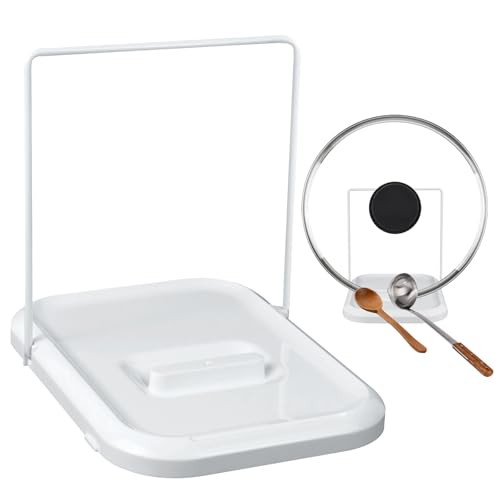 jinminamz Topfdeckelhalter, Deckelhalter Faltbar, Halterung für Deckel, Topfdeckel Kochlöffelständer, Küchenutensilien, Multifunktionsablage für Topfdeckel, Löffel, Essstäbchen, Weiß jinminamz Topfdeckelhalter, Deckelhalter Faltbar, Halterung für Deckel, Topfdeckel Kochlöffelständer, Küchenutensilien, Multifunktionsablage für Topfdeckel, Löffel, Essstäbchen, Weiß von jinminamz