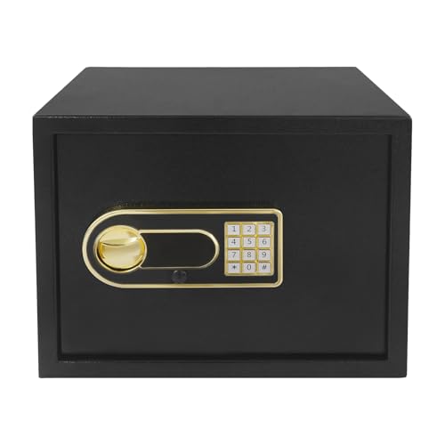 30L Safe Tresor für Zuhause, Elektronischer Safe Tresor Möbeltresor Klein Boden Wandtresor, Digitaler Möbeltresor mit Feuerfest Wasserdicht Notschlüssel, Zuhause Ausweise Sicherheitsbox Stahlsafe von jiongcln