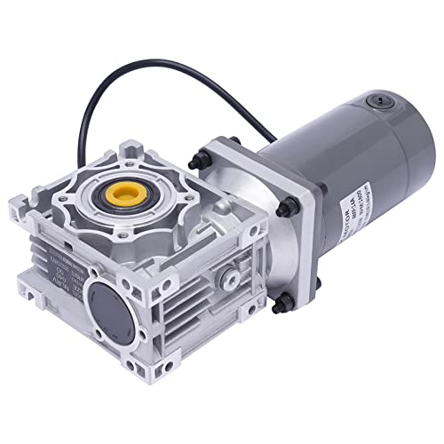 Elektrischer Getriebemotor, 120W DC 12V 1800RPM 50K Elektrisches Schneckengetriebe Motor mit Regler, Motor Schneckengetriebemotor mit Geschwindigkeitsumkehrfunktion und Selbstsperrfunktion von jiongcln