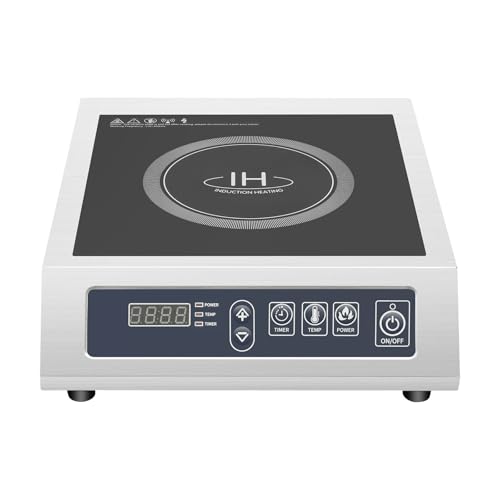 Induktionskochplatte, Einzel Induktionskochfeld mit Touch-Sensorsteuerung, Haushaltsbedarf für Kochen, perfekt geeignet für Zuhause, Wohnung, Innenbereich und kommerzielle Nutzung von jiongcln