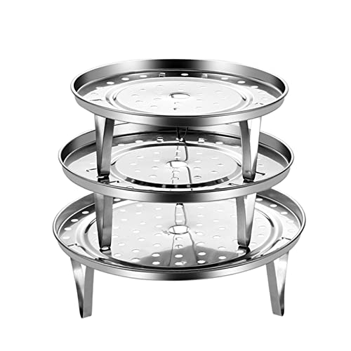 jiujiuwo Steamer Runde Dampfgareinsatz Edelstahl Silber Rund Dampfgarer für Kochtöpfe Abkühlgitter jiujiuwo Steamer Runde Dampfgareinsatz Edelstahl Silber Rund Dampfgarer für Kochtöpfe Abkühlgitter von jiujiuwo