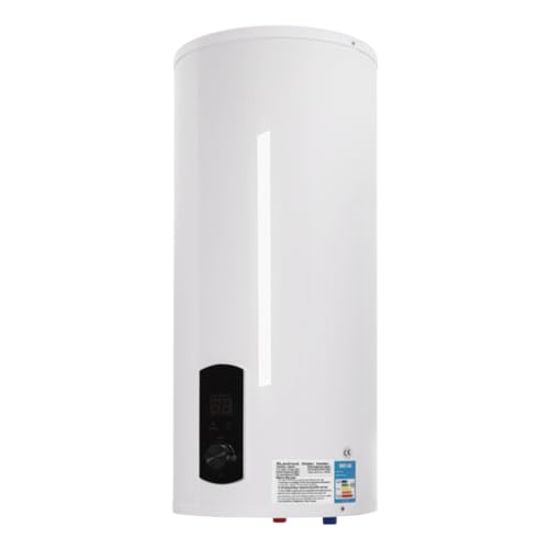 60L Elektrospeicher Warmwasserspeicher, 2000W Warmwasserboiler, Wandhängend Intelligent - Durchlauferhitzer mit Handbrause, Emaillierter Innenbehälter IPX4 220 Volt [Energieklasse B] von jiumxliu