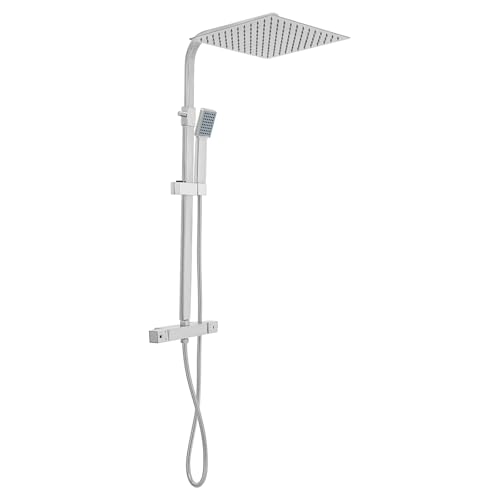 Jiumxliu Thermostat Duschsystem mit Brausegarnitur Duscharmatur Komplettset Wand Duscharmatur Komplettset Duschsystem mit 30cm Edelstahl Regendusche 2 Strahlarten Duschkopf in Silber Jiumxliu Thermostat Duschsystem mit Brausegarnitur Duscharmatur Komplettset Wand Duscharmatur Komplettset Duschsystem mit 30cm Edelstahl Regendusche 2 Strahlarten Duschkopf in Silber von jiumxliu
