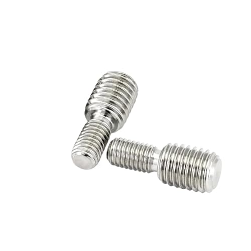 1-5 Stück Konvertierungsschraube M3 M4 M5 M6 M8 M10 M12 M14 M16 M20 304 Edelstahl Doppelkopf-Transferschraube Bolzengewindeadapter Kameraadapter(2pcs M6x10-M8x10) von jiuxinyun