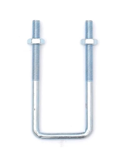 1-5PCS M6 M8 Kohlenstoffstahl verzinkt quadratische Karte rechtwinklige U-förmige Karte U-förmige Schraube rechtwinklige Schraube quadratische Karte Rohr Snap Pip(M6x30x80mm 5pcs) von jiuxinyun