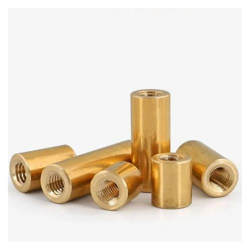 10/20 Stück M2.5 M3 M3.5 M4 M5 Abstandshalter aus Messing, rund, Abstandshalter, Schrauben, Flügelmutter, Innengewinde, Doppelschritt, Hohlsäulen (5 mm, M2-20 Stück) von jiuxinyun
