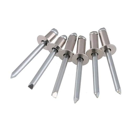 10/20 stücke 304 Edelstahl Flache Senkkopf Pop Open Pull Blindnieten Selbst-plugging Niet Dekoration Nagel Blindniete(M5.0 (10Pcs),6.4mm) von jiuxinyun