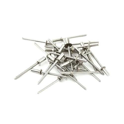 10–50 Stück GB12618 A2 Blindniete, Rundkopf, Popniete, 304 Edelstahl, Schaftdorn, Auspuffniete, M3, M3.2, M4, M4.8, M5(20pcs M3.2,12mm) von jiuxinyun