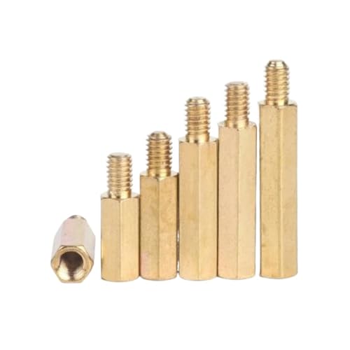 10–50 Stück männlich-weibliche Messing-Abstandshalter M2 M2.5 M3 M4 Sechskant-Messing-Abstandsschrauben Gewindesäule Computer PC Motherboard Abstandshalter(3mm,M2 50pcs) von jiuxinyun