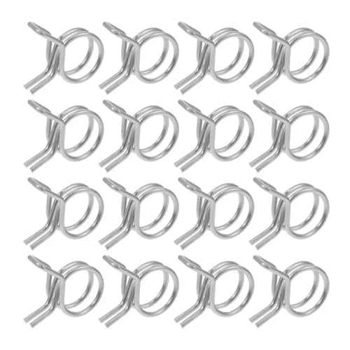 10 Stück 5 mm - 12 mm Schlauchschelle Edelstahlrohr Federklemmen Kraftstoffleitung Schlauchschellen Abdichtung Rohrklemmen Hardware-Zubehör(10mm) von jiuxinyun