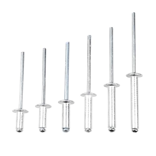 10 bis 50 Stück Aluminium-Blindnieten M2.4 M3 M3.2 M4 M4.8 M5 M6 mit Linsenkopf für Aluminiumblech und Stahldorn (M3 50 Stück, 10 mm) von jiuxinyun