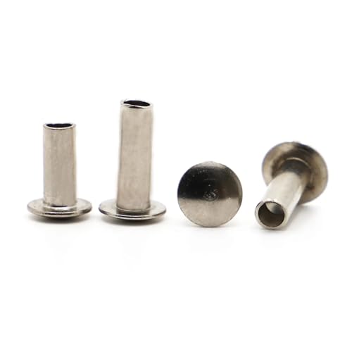 10–50 Stück GB873 M2 M2.5 M3 M4 M5 M6 plattierter Stahl, rund, flach, Flachkopf, Halbhohlschaft, Niete(M6 10pcs,16mm) von jiuxinyun