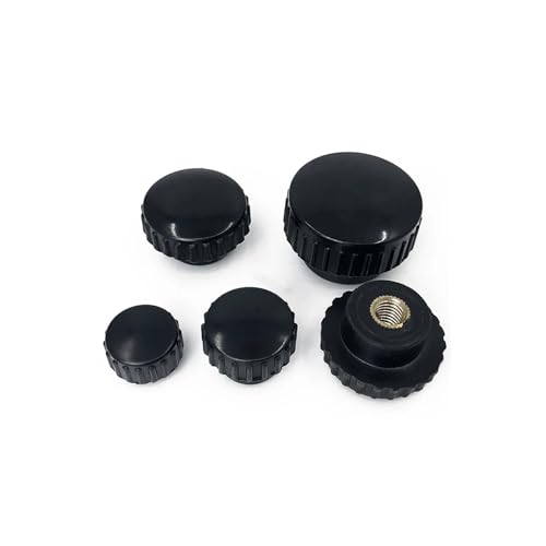 2/5 Stück Kupferkern Bakelit gerändelter Griff mit Kupferkern Innengewinde M5 M6 M8 M10 (5pcs M5X22) von jiuxinyun