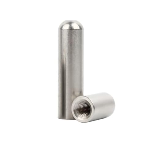 2–10 Stück 304 Edelstahl M3 M4 M5 M6 Dübel Innengewinde Schraubenmutter Einzelrundkopf Zylinderstift Positionierungsstift Hardware-Befestigung(M6X80(2pcs)) von jiuxinyun