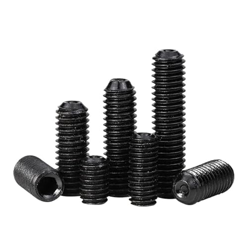 2–50 Stück Sechskant-Innensechskantschraube, Ringschneideschraube M2 M3 M4 M5 M6 M8 M10 M12, 12.9 Karbonstahl, Kopfschraube DIN916(2.5mm,M6 10pcs) von jiuxinyun