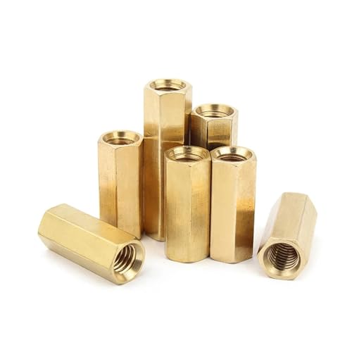 20–100 Stück M2 M3 Kupfer Messing Double Pass Hex Standoff Board Säule Sechskant Gewinde Bolzen Spacer Hohlsäulen(M3x7-50pcs) von jiuxinyun
