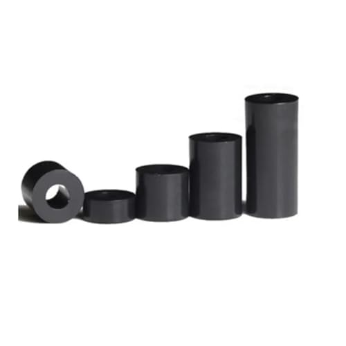 20-50 Stück M3 M4 M5 M6 M8 Weiß Schwarz ABS Ungewindeabstand Rund Hohlraum Abstandshalter Tablett Distanz(Black ABS Abstandstandhalter Abstand,M4X5 50PCS) von jiuxinyun