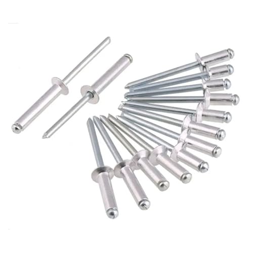 20 stücke Aluminium Flache Senkkopf Pop Open Pull Blindnieten Selbst-plugging Niet Dekoration Nagel Blindniete(20Pcs (M2.4),5mm) von jiuxinyun