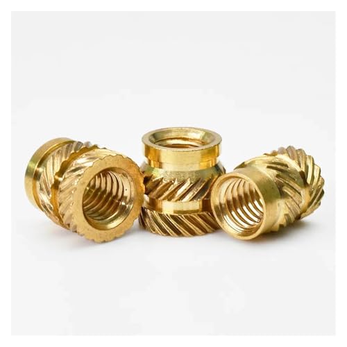250 Stück M3-Einsatz Messingmutter Hot Melt Rändelgewinde Wärmeeinbettung Kupfermuttern Einbettung Presspassung for 3D-Drucker-Kunststoffgehäuse(M3x4x5(250pcs)) von jiuxinyun